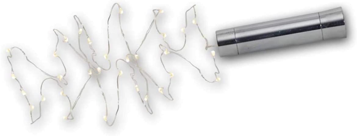 LED-Draht-Lichterkette 'Dew Drops' 40 ww LED silberfarben 728-04