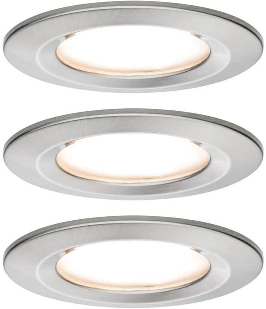 Paulmann EBL Set Nova Coin 3-stepdim rd starr LED 3x6,5W 2700K 230V Eisen geb/Alu