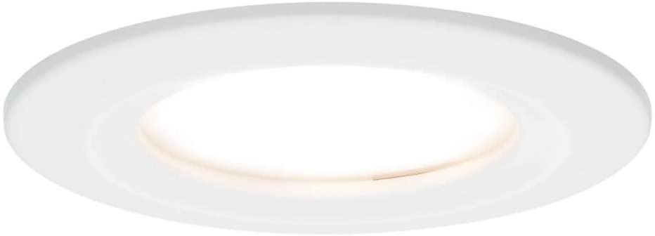 Paulmann EBL Set Nova Coin 3-stepdim rd starr LED 1x6,5W 2700K 230V Weiß matt/Alu