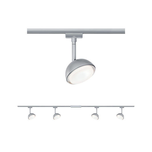Paulmann URail Set Hemi Chrom matt mit Leuchtmittel 4x5W