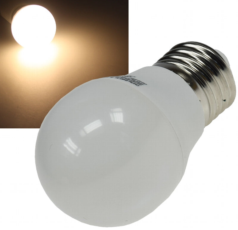 LED Tropfenlampe E27 "T25 SMD" warmweiß 14 SMD LEDs, 3000k, 220lm, 230V/3W, 45mm