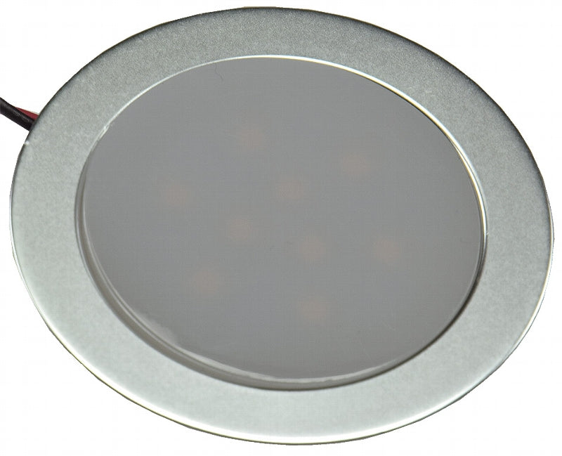 LED Einbauleuchte "EBL Slim WW" IP67, 9 LEDs, Alu matt, warmweiß, Ø55mm