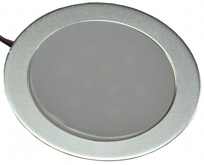 LED Einbauleuchte "EBL Slim WW" IP67, 9 LEDs, Alu matt, warmweiß, Ø55mm