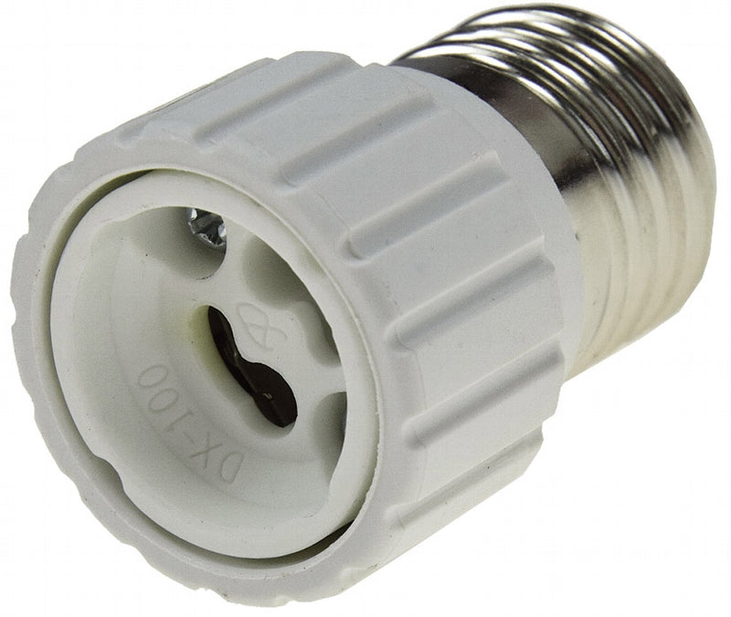 Lampensockel-Adapter, Keramik E27 auf GU10