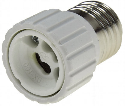 Lampensockel-Adapter, Keramik E27 auf GU10