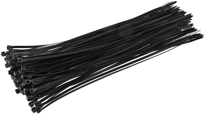 Kabelbinder 370mm x 4,8mm, schwarz 100er Pack, hohe Zugkraft, UV fest