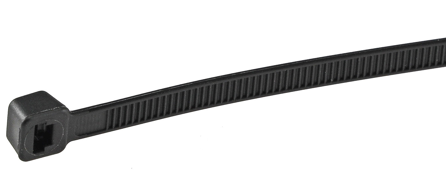 Kabelbinder 370mm x 4,8mm, schwarz 100er Pack, hohe Zugkraft, UV fest