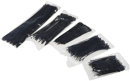Kabelbinder Set CKB-500 schwarz, UV fest je 100x 100/140/160x2,5mm 200/300x3,5mm