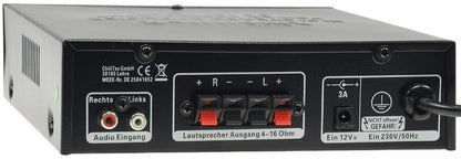 HiFi-Verstärker "CTA-100" 100W, schwarz 1x Line In, Betrieb 12V o. 230V