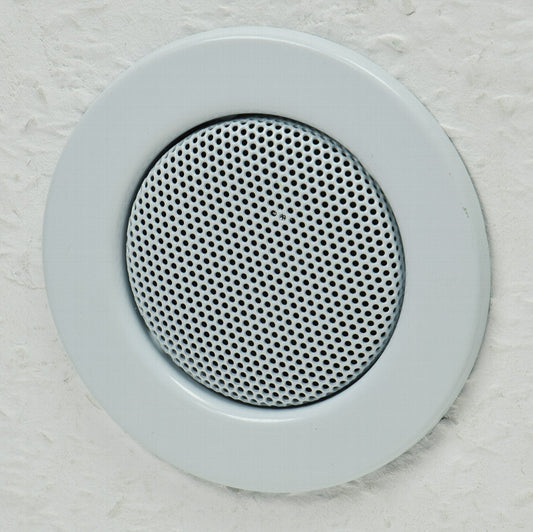 Decken-Einbaulautsprecher "Mini" Halogen-Look, 8cm Ø, 6cm Einbau, weiß