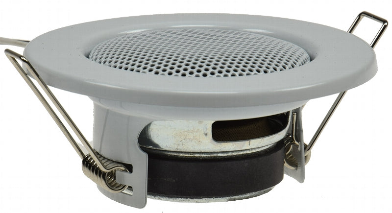 Decken-Einbaulautsprecher "Mini" Halogen-Look, 8cm Ø, 6cm Einbau, weiß