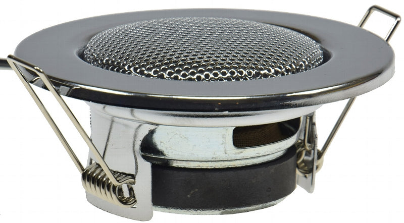 Decken-Einbaulautsprecher "Mini" Halogen-Look, 8cm Ø, 6cm Einbau, chrom