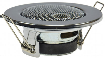 Decken-Einbaulautsprecher "Mini" Halogen-Look, 8cm Ø, 6cm Einbau, chrom