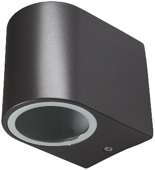 LED-Wandleuchte "CTW-1" für 1x GU10, IP44, Gehäuse anthrazit