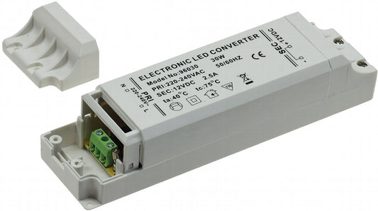 LED-Trafo "CT-30-V2", 1-30W 230V~ auf 12V=, eckig