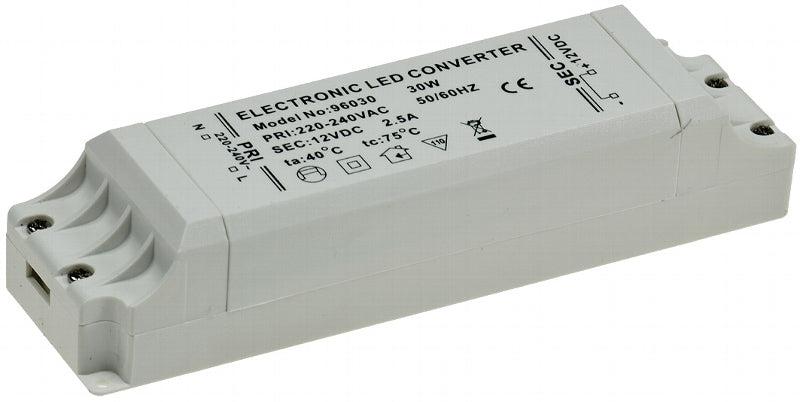 LED-Trafo "CT-30-V2", 1-30W 230V~ auf 12V=, eckig