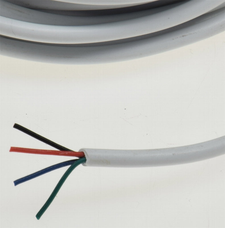 Kabel für RGB LED-Stripes, 3,5mm 10m, 4 adrig-rot-grün-blau-schwarz, rund