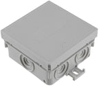 Feuchtraum-Kabelabzweigkasten, 10er Pack 75x75x40mm, IP54, 7-fach, grau