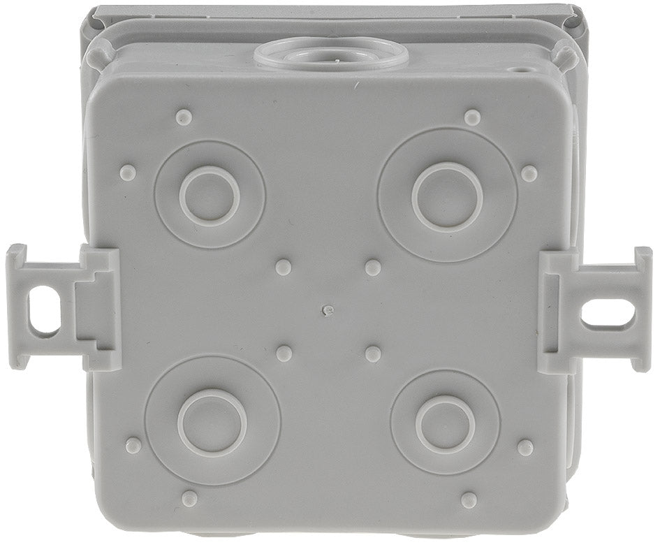 Feuchtraum-Kabelabzweigkasten, 10er Pack 75x75x40mm, IP54, 7-fach, grau