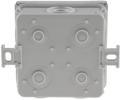 Feuchtraum-Kabelabzweigkasten, 10er Pack 75x75x40mm, IP54, 7-fach, grau