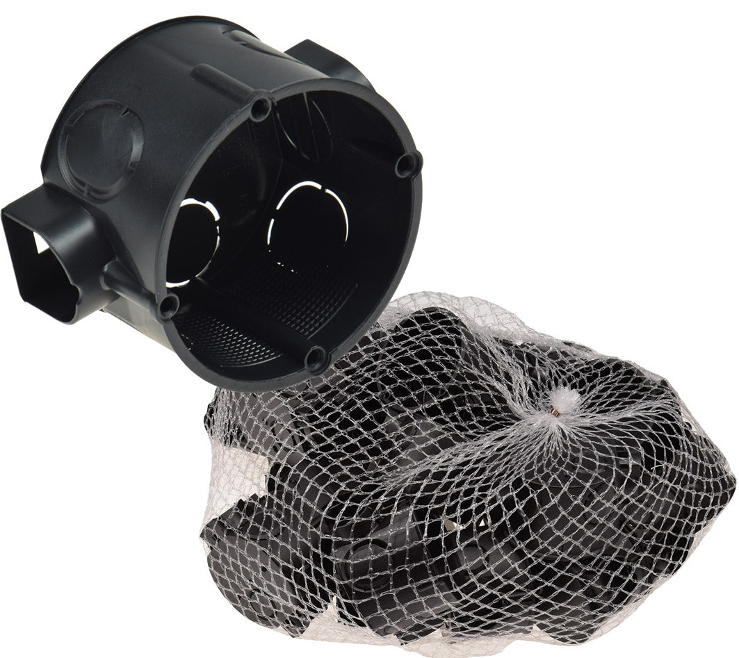 UP-Schalterdose Ø 60x41mm, 25er Pack schwarz