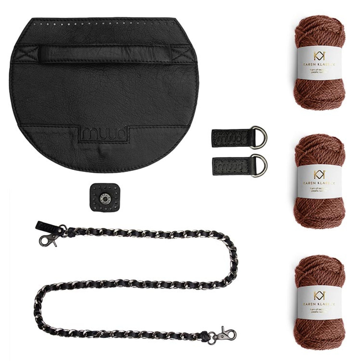 muud Orcus Bag Black Dark Old Rose