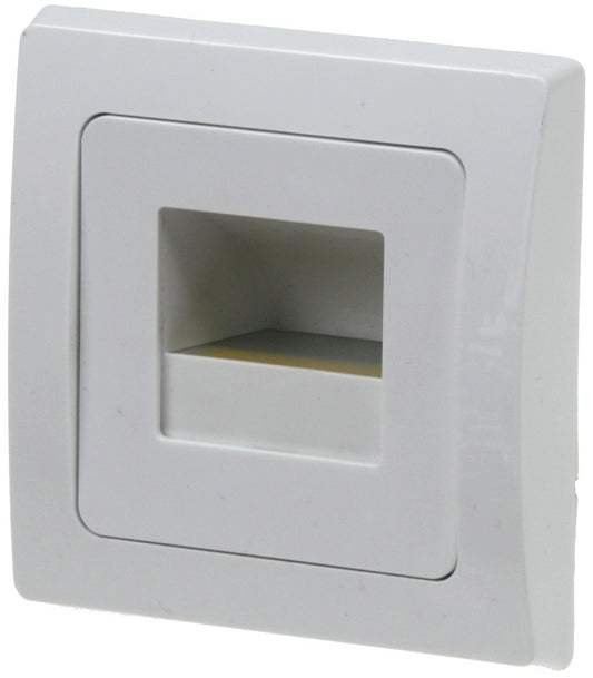 LED-Einbauleuchte DELPHI "COB" weiß 80x80mm, 2900k, warmweiß, 55Lumen