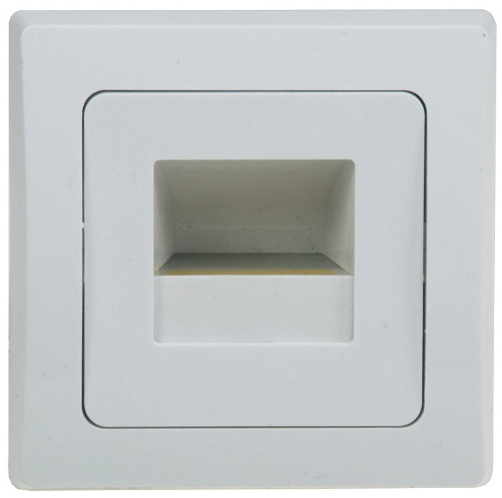LED-Einbauleuchte DELPHI "COB" weiß 80x80mm, 2900k, warmweiß, 55Lumen