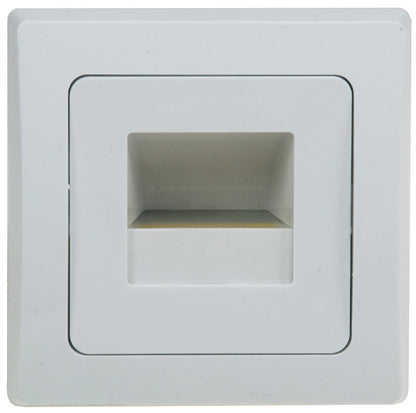 LED-Einbauleuchte DELPHI "COB" weiß 80x80mm, 2900k, warmweiß, 55Lumen