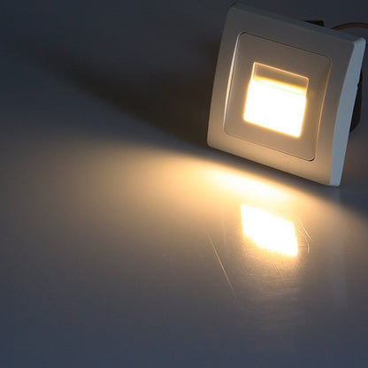 LED-Einbauleuchte DELPHI "COB" weiß 80x80mm, 2900k, warmweiß, 55Lumen