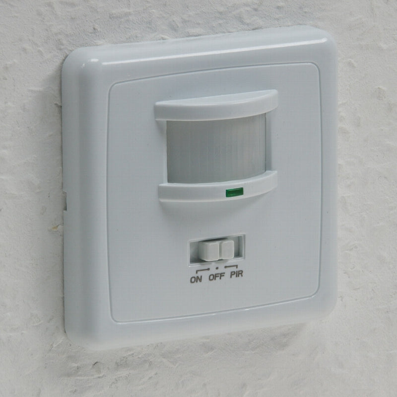 Unterputz PIR-Bewegungsmelder 160° LED geeignet, 3-Draht Technik, weiß