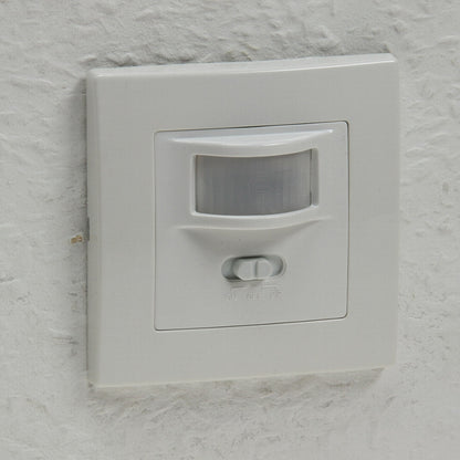 Unterputz PIR-Bewegungsmelder 160° LED geeignet, 2-Draht Technik, weiß