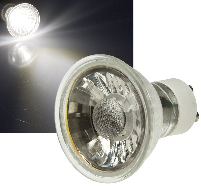 LED Strahler GU10 "H50 COB" 1 COB, 4000k, 420lm, 230V/5W,neutralweiß