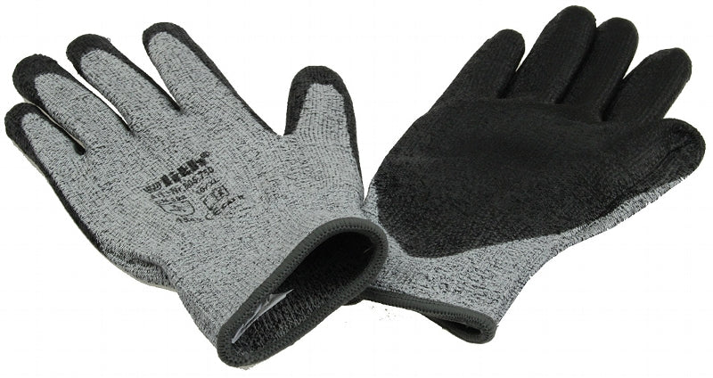 Schnittschutzhandschuhe grau/schwarz PU-Beschichtung, EN388, Größe 10