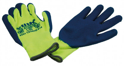 Arbeitshandschuhe "Ice-Crusher"gelb/blau Latex-Beschichtung, EN388, Größe 10