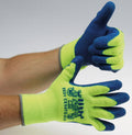 Arbeitshandschuhe "Ice-Crusher"gelb/blau Latex-Beschichtung, EN388, Größe 11