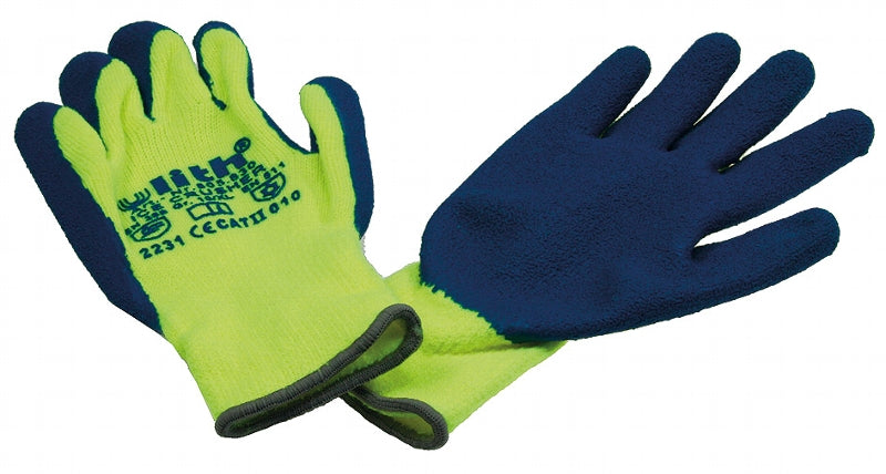 Arbeitshandschuhe "Ice-Crusher"gelb/blau Latex-Beschichtung, EN388, Größe 11