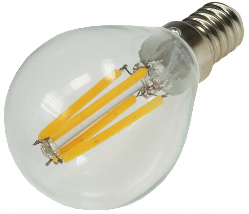 LED Tropfenlampe E14 "Filament T4" 3000k, 360lm, 230V/4W, warmweiß