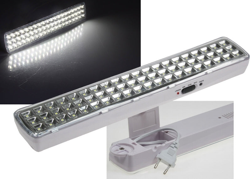 LED Notleuchte "CTNL-60 SMD" 365x70x37mm Lithium Akku 3,7V/2200mAh, nur 4W