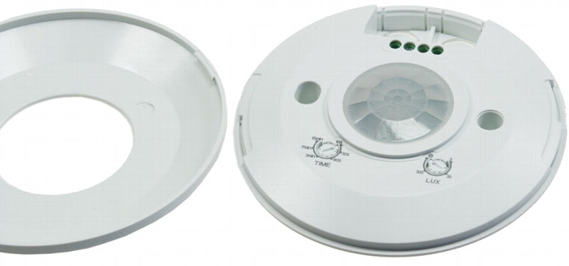 Decken-Bewegungsmelder "CBM-Flat" 360° LED geeignet, 6m Detektion, 2000W, weiß