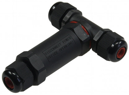 3 polige Dosenmuffe- / T-Verbinder, IP68 230V, wasserdicht, für z.B. Erdkabel