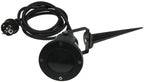 Gartenleuchte "CT-GS10", schwarz 230V, 1,5m Kabel+Erdspieß, GU10 Fassung