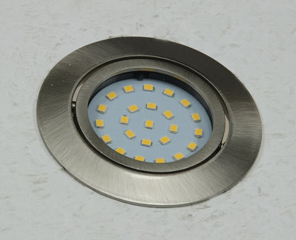 LED-Einbauleuchte "Flat-26" warmweiß 80x26mm, 4W, 330lm, Edelstahl gebürstet
