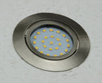 LED-Einbauleuchte "Flat-26" neutralweiß 80x26mm, 4W, 350lm, Edelstahl gebürstet