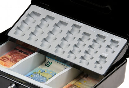 Geldkassette "Big Money" HxBxH 9x30x24cm, Euro-Münzfächer