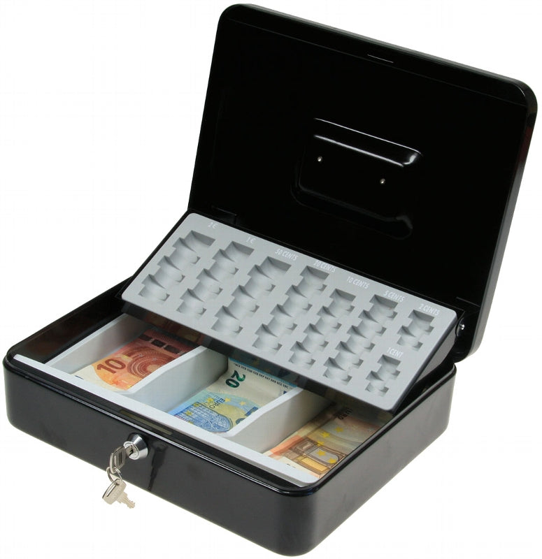 Geldkassette "Big Money" HxBxH 9x30x24cm, Euro-Münzfächer