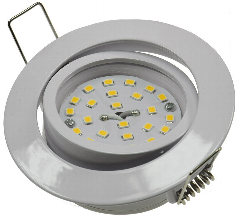 LED-Einbauleuchte "Flat-32" warmweiß 80x32mm, 5W, 470lm, weißes Gehäuse