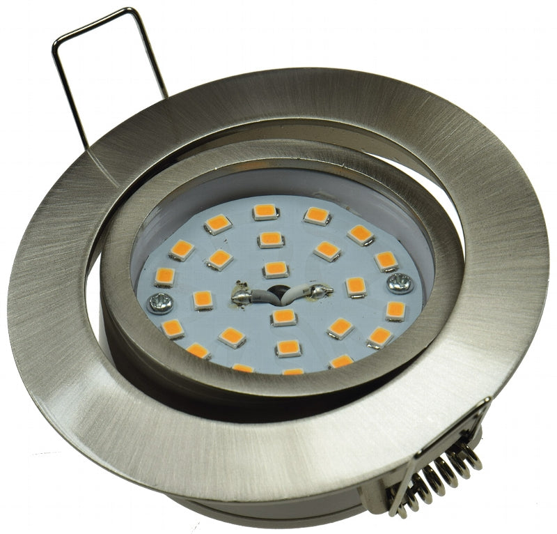 LED-Einbauleuchte "Flat-32dim" warmweiß 80x32mm, 5W, 420lm, Edelstahl gebürstet