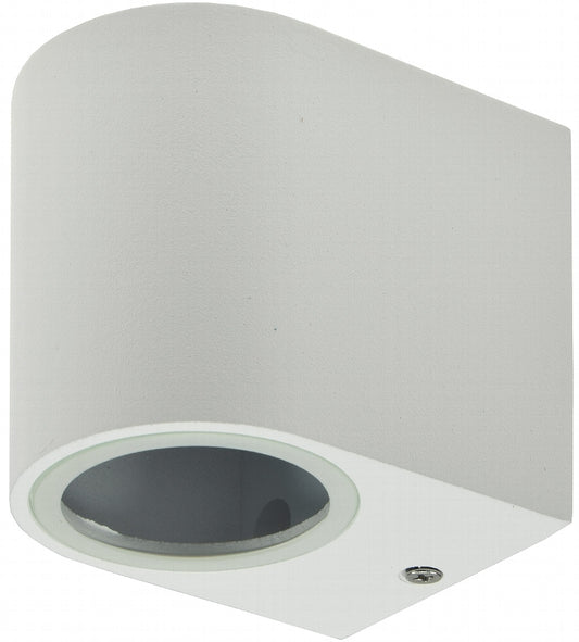 LED-Wandleuchte "CTW-1" für 1x GU10, IP44, Gehäuse weiß