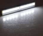 LED Unterbauleuchte "LUB-ALU10" 80Lm 4x AAA / Micro, 10 Leds, Licht: weiß